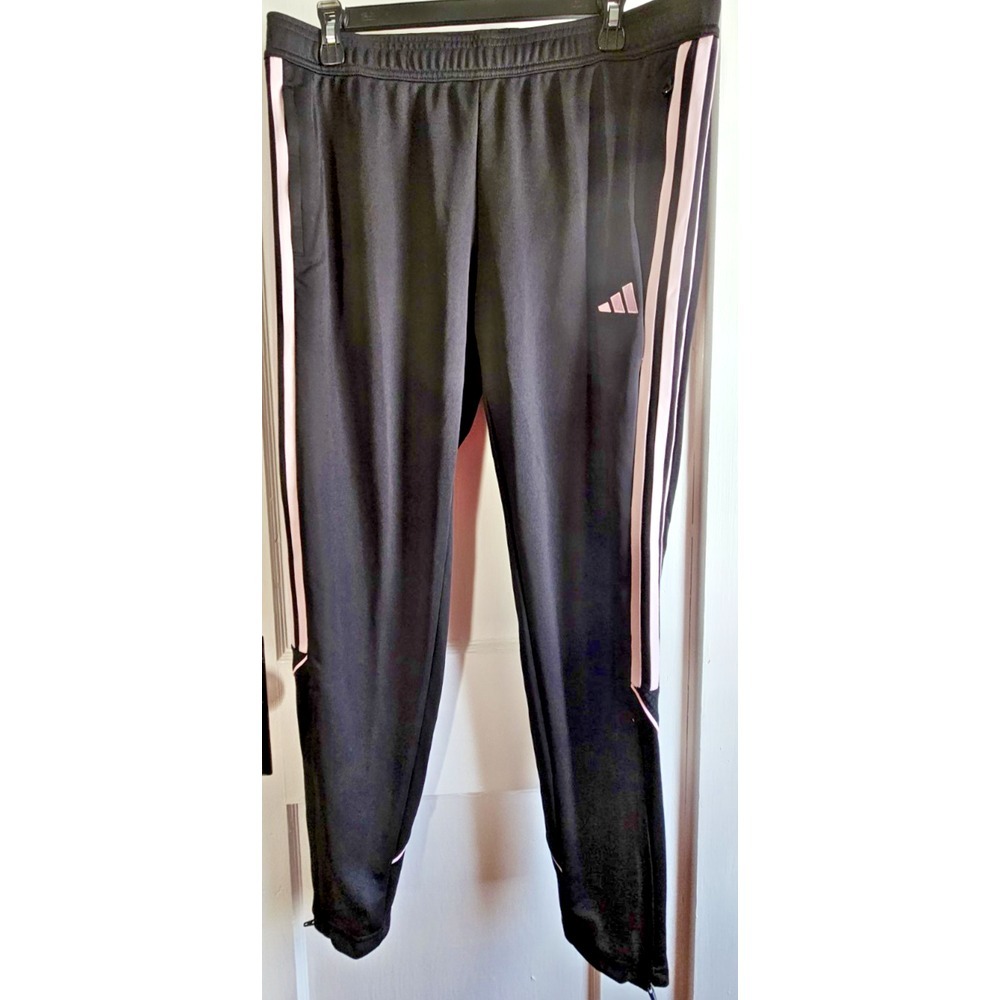 NWT ADIDAS FOOTBALL PANTS regular fit tapered leg full length TIRO 23woman Sz XL